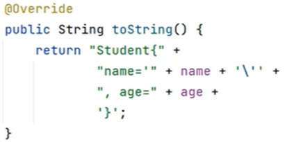 重写toString方法